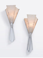 Elegant Alabaster LED Wall Light With Metal Base 6