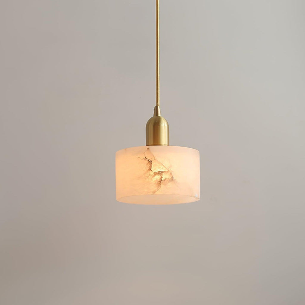 Elegant Alabaster Pendant Light Brass Accents Adjustable MultiHead Ceiling Lamp Home Decor Stack Clear 0