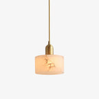 Elegant Alabaster Pendant Light Brass Accents Adjustable MultiHead Ceiling Lamp Home Decor Stack Clear 1