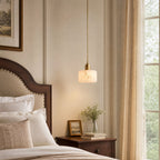 Elegant Alabaster Pendant Light Brass Accents Adjustable MultiHead Ceiling Lamp Home Decor Stack Clear 2