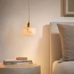 Elegant Alabaster Pendant Light Brass Accents Adjustable MultiHead Ceiling Lamp Home Decor Stack Clear 81