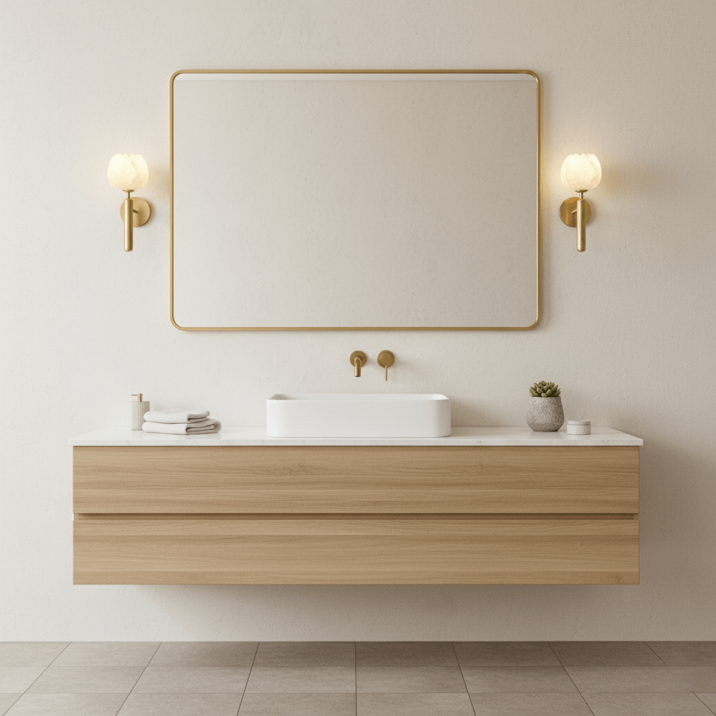 Elegant Brass Alabaster Wall Sconce Light Fixture 5