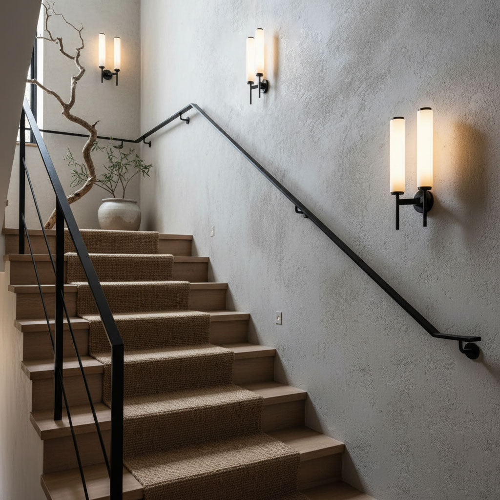 Elegant Brass Sconce Light With Opaque Glass Shade 4