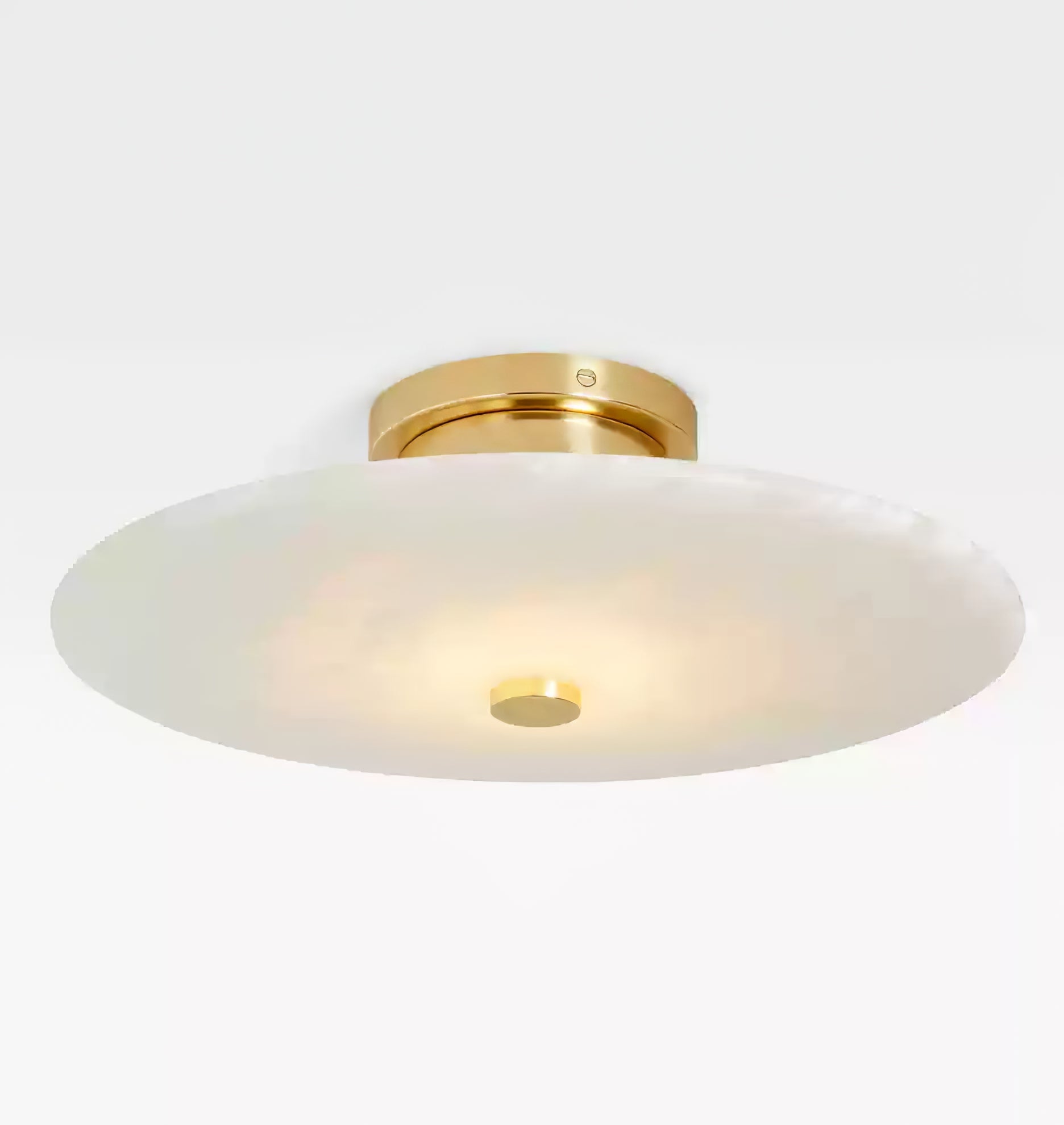 Elegant Ceiling Light Alabaster Brass Adjustable Height 0