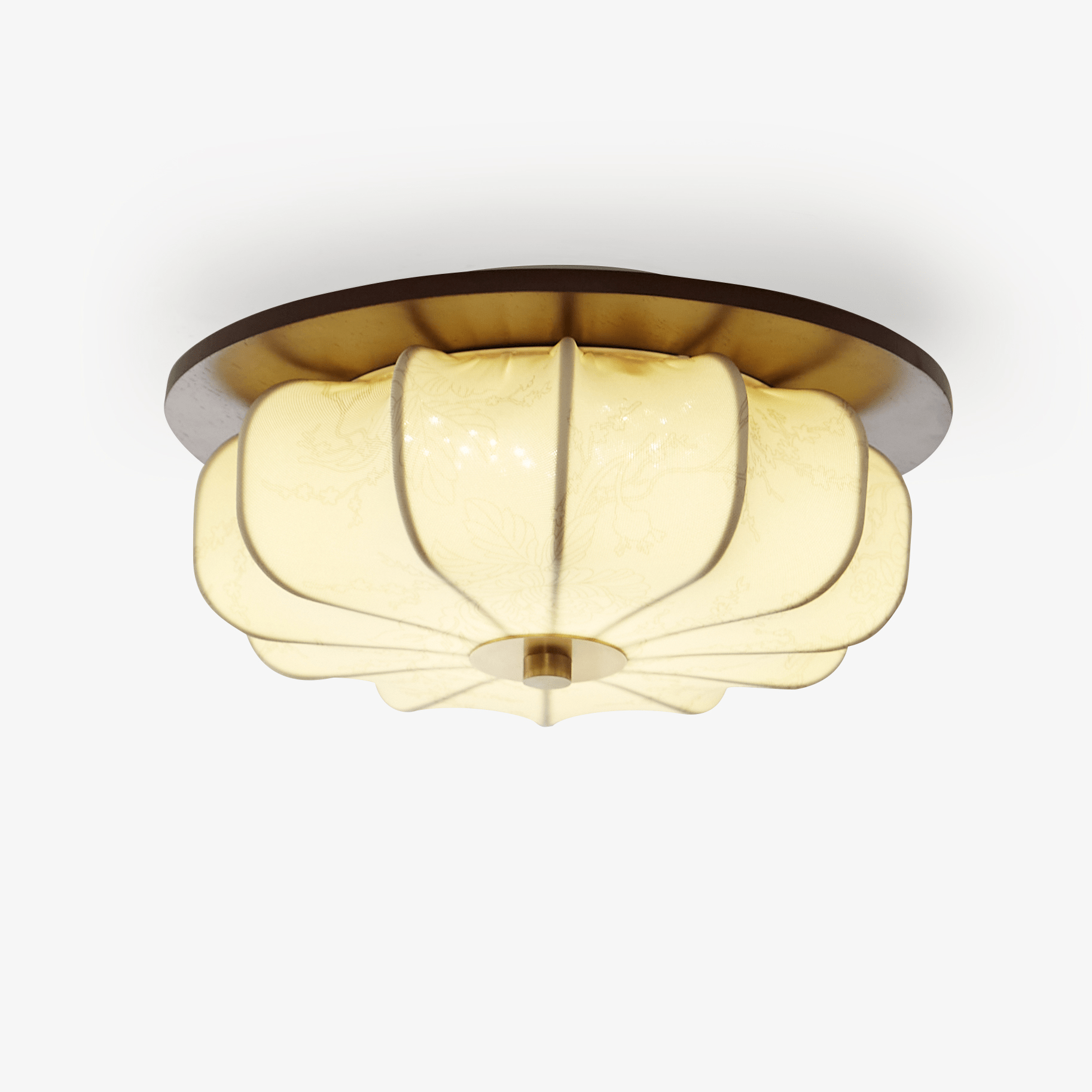 Elegant Ceiling Light Fabric Soft Warm Illumination Design 1