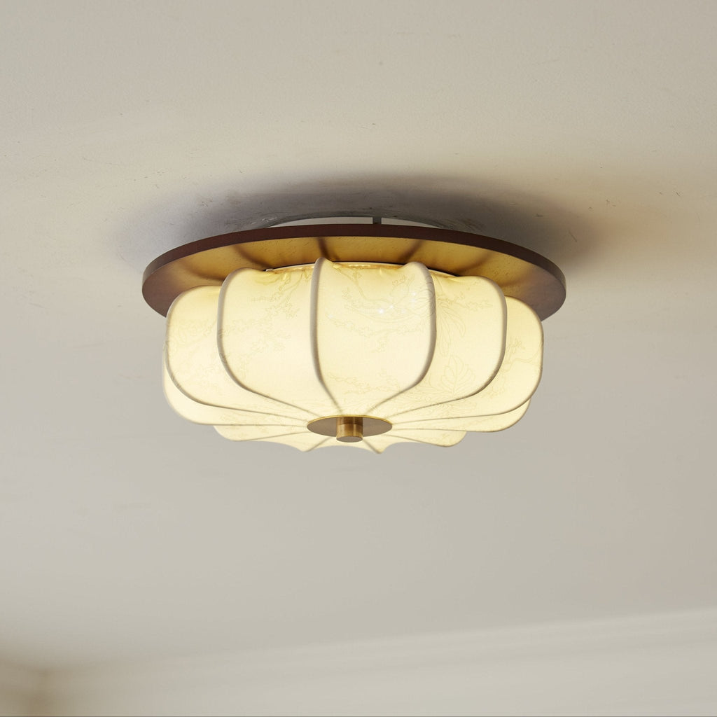 Elegant Ceiling Light Fabric Soft Warm Illumination Design 5