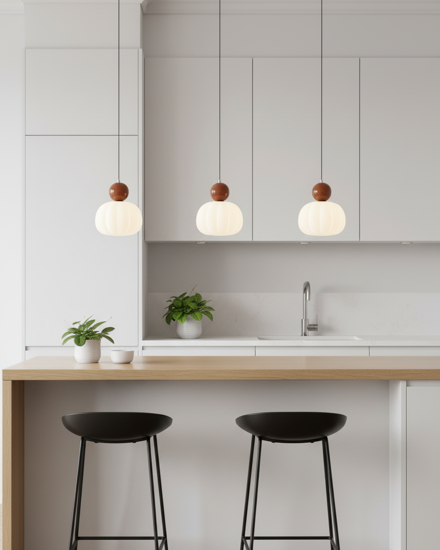 Elegant Ceiling Light Fixture with Acrylic Shade for Dining Room 6