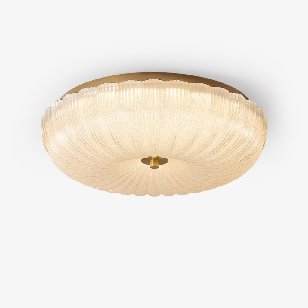 Elegant Ceiling Light Frosted Glass Dimmable Gold Finish 1