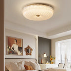 Elegant Ceiling Light Frosted Glass Dimmable Gold Finish 3