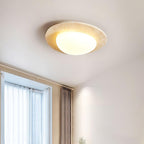 Elegant Ceiling Light Natural Travertine Integrated LED 2