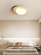 Elegant Ceiling Light Natural Travertine Integrated LED 4