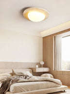 Elegant Ceiling Light Natural Travertine Integrated LED 5