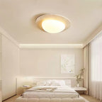 Elegant Ceiling Light Natural Travertine Integrated LED 6