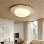 Elegant Ceiling Light Natural Travertine Integrated LED 99