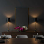 Elegant Cordless Table Lamp Gold Metal Black Marble 3
