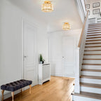Elegant Crystal Flush Mount Ceiling Light Modern Round Bedroom Hallway Home Decor Stack Clear 6