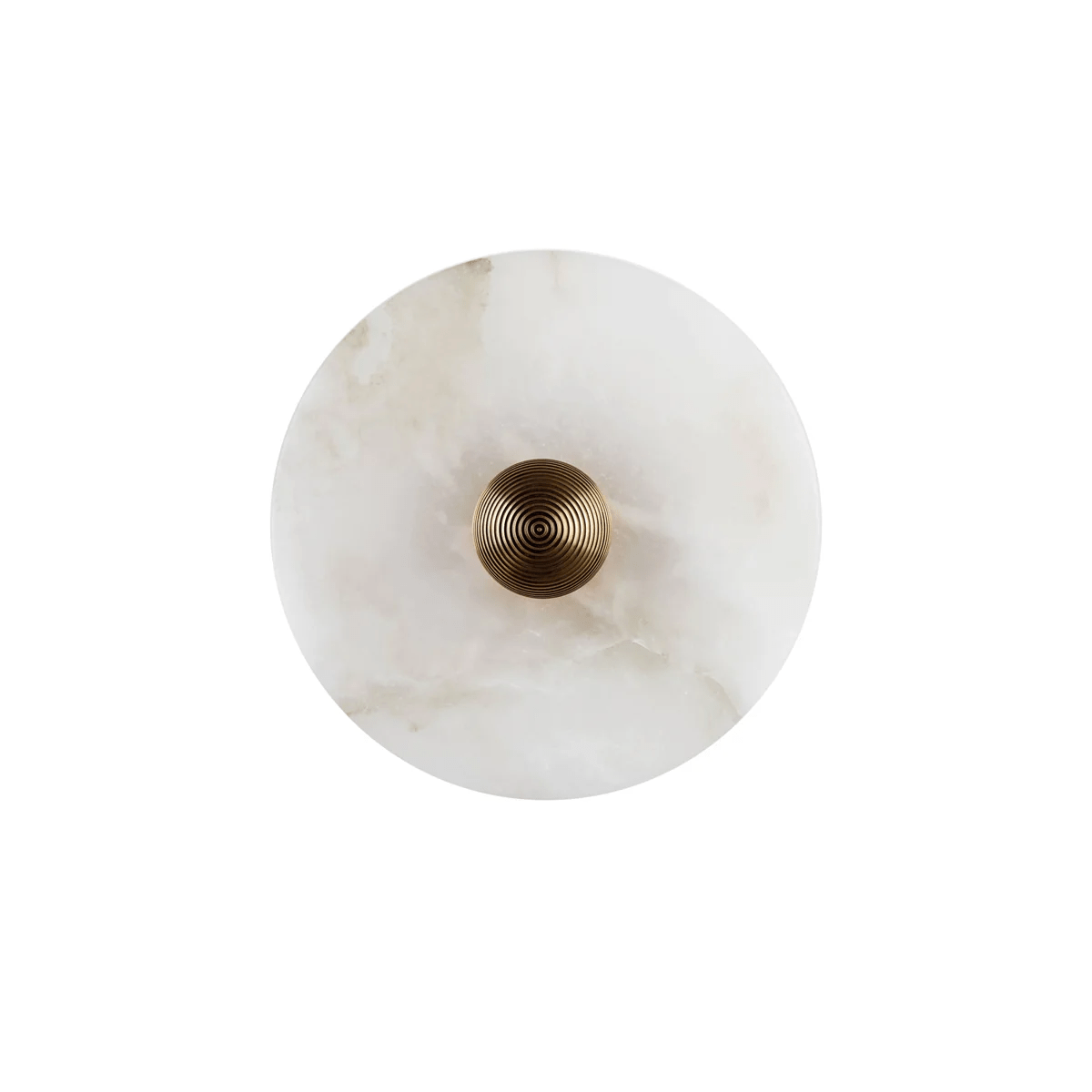 Elegant Dimmable Alabaster Wall Sconce With Brass Accent 0