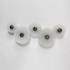 Elegant Dimmable Alabaster Wall Sconce With Brass Accent 10