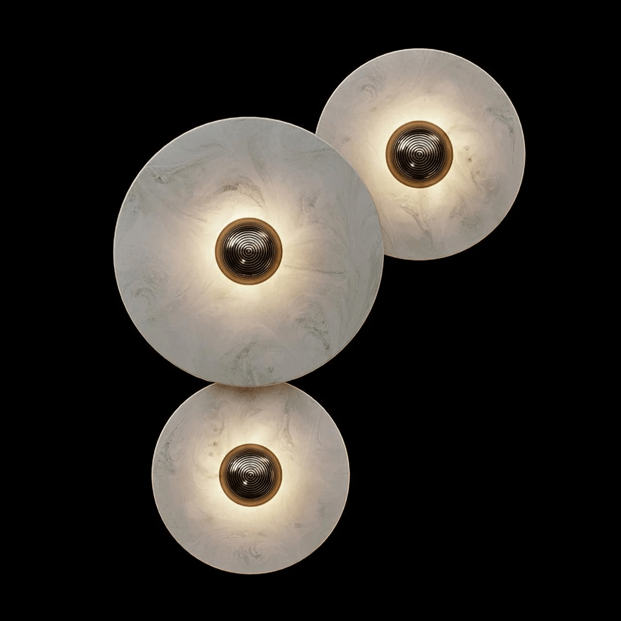 Elegant Dimmable Alabaster Wall Sconce With Brass Accent 14