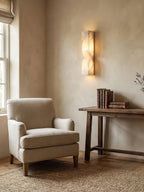Elegant Dimmable Wall Sconce in Alabaster Finish 3