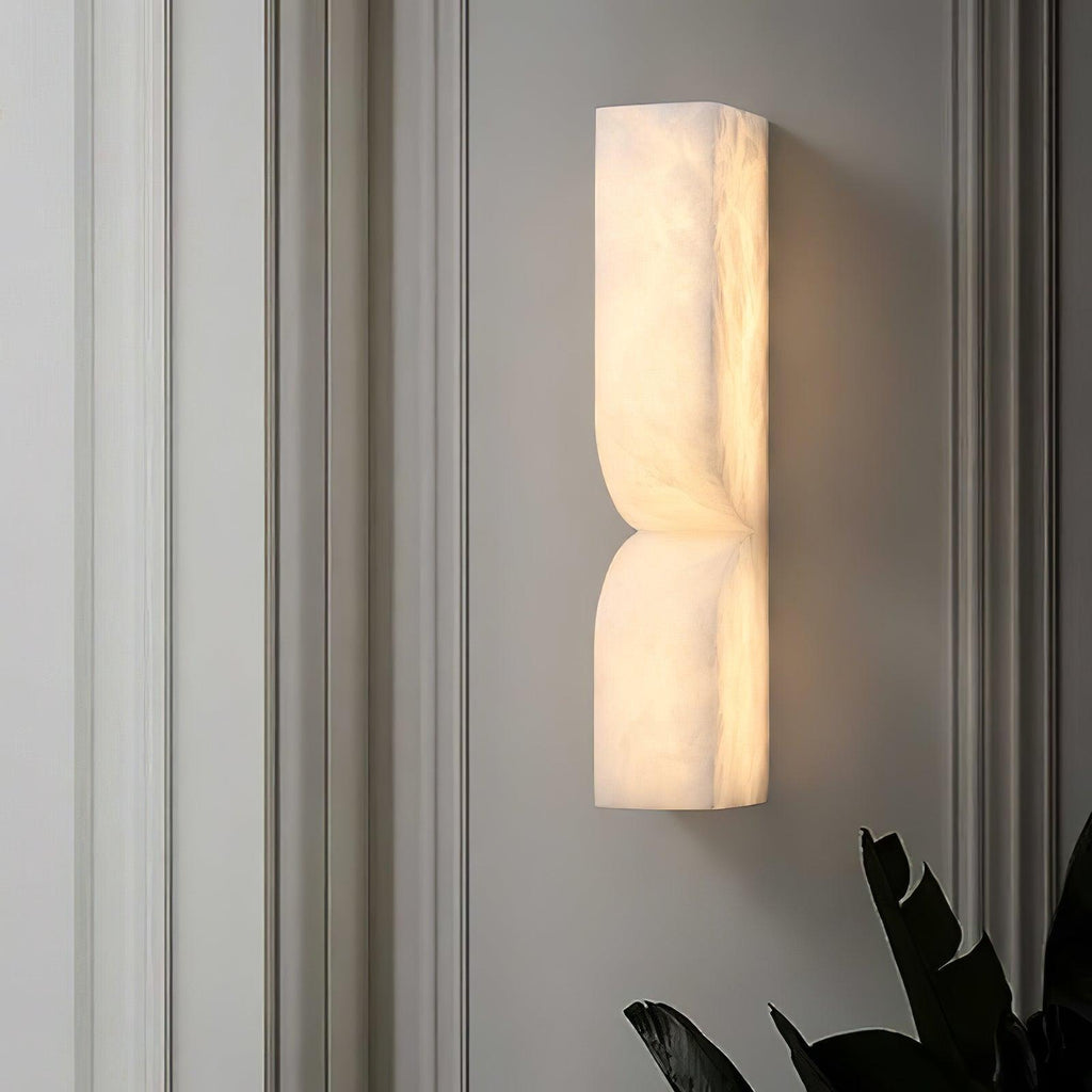 Elegant Dimmable Wall Sconce in Alabaster Finish 6