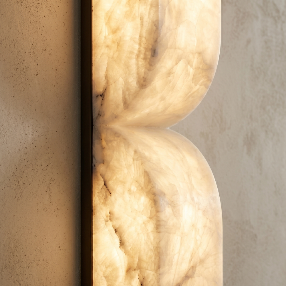Elegant Dimmable Wall Sconce in Alabaster Finish 810