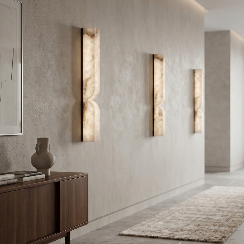 Elegant Dimmable Wall Sconce in Alabaster Finish 99