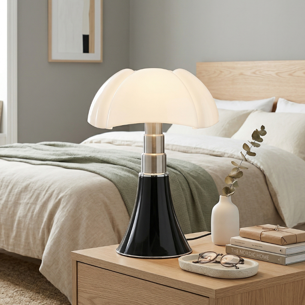 Elegant Floral Bedside Lamp Acrylic Steel White 99