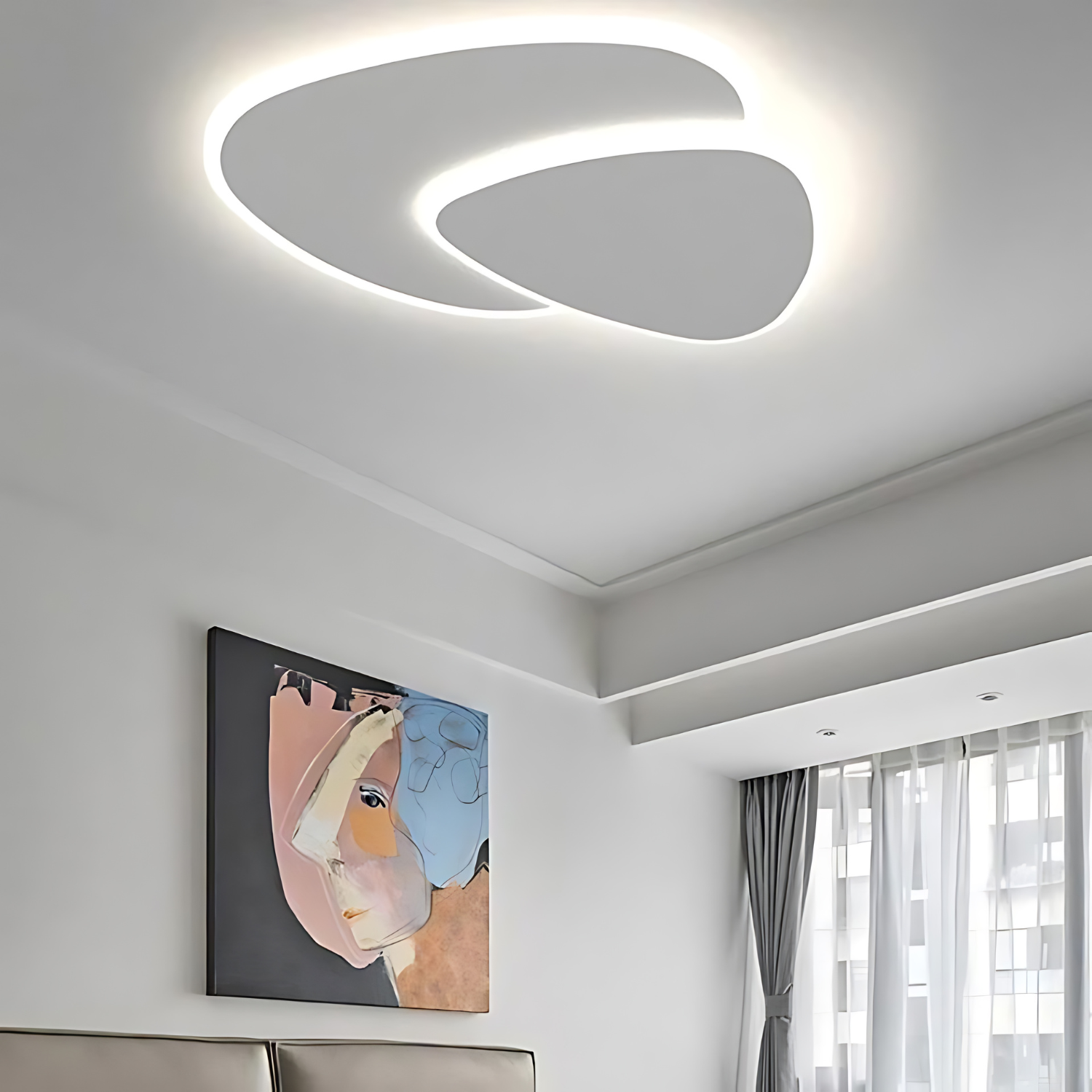 Elegant Flush Mount Ceiling Light Fixture – Sophisticated Design for Any Room 2