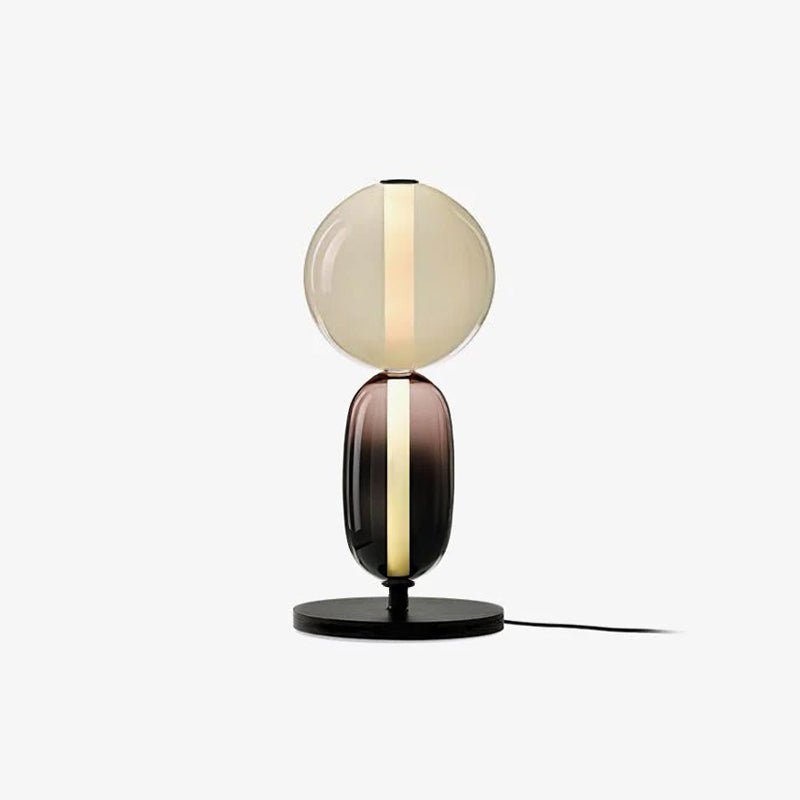 Elegant Glass Bedside Lamp with LED  0
