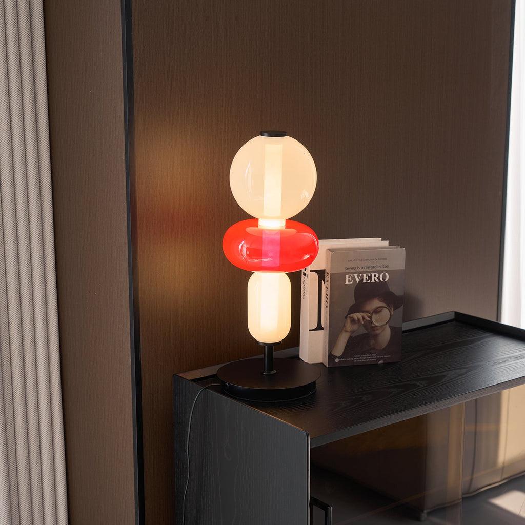 Elegant Glass Bedside Lamp with LED  2