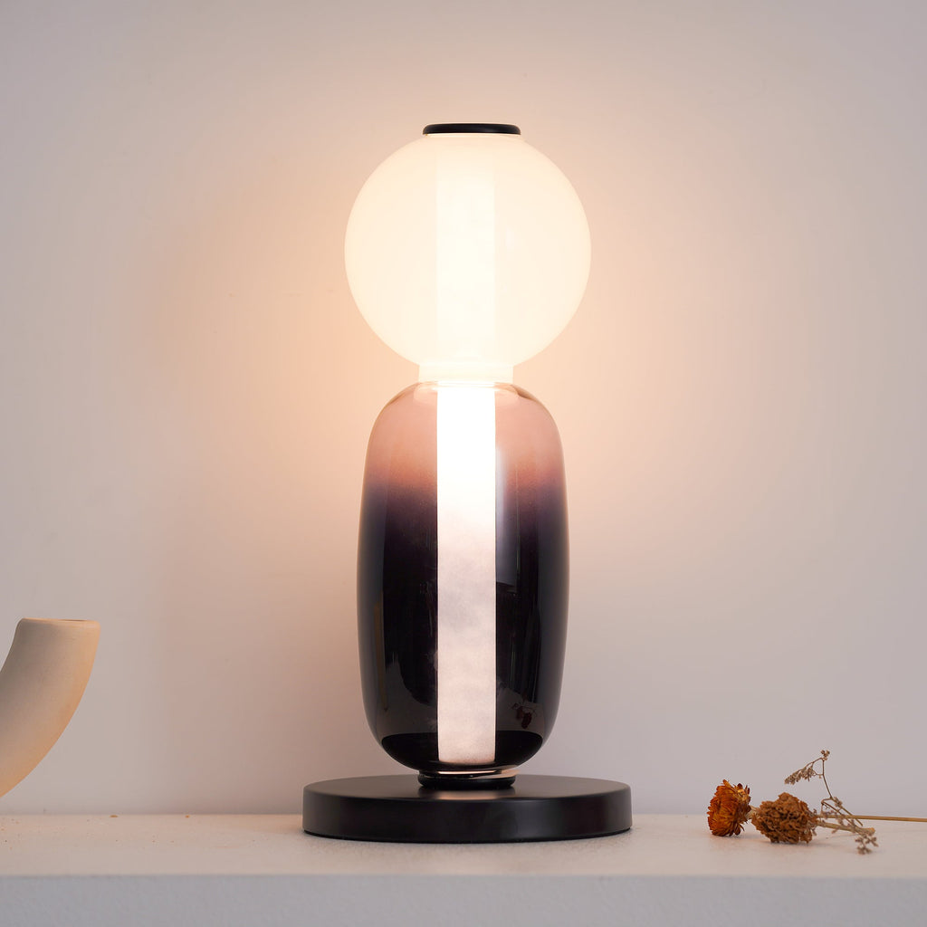 Elegant Glass Bedside Lamp with LED  9