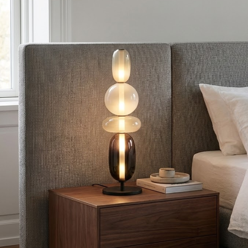 Elegant Glass Bedside Lamp with LED  94
