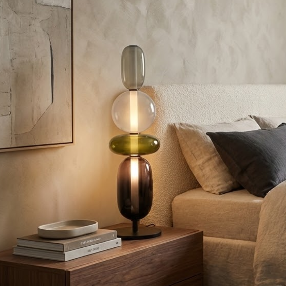 Elegant Glass Bedside Lamp with LED  95