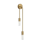 Elegant Gold Twin-Scoop Wall Sconce with Acrylic Finish 7