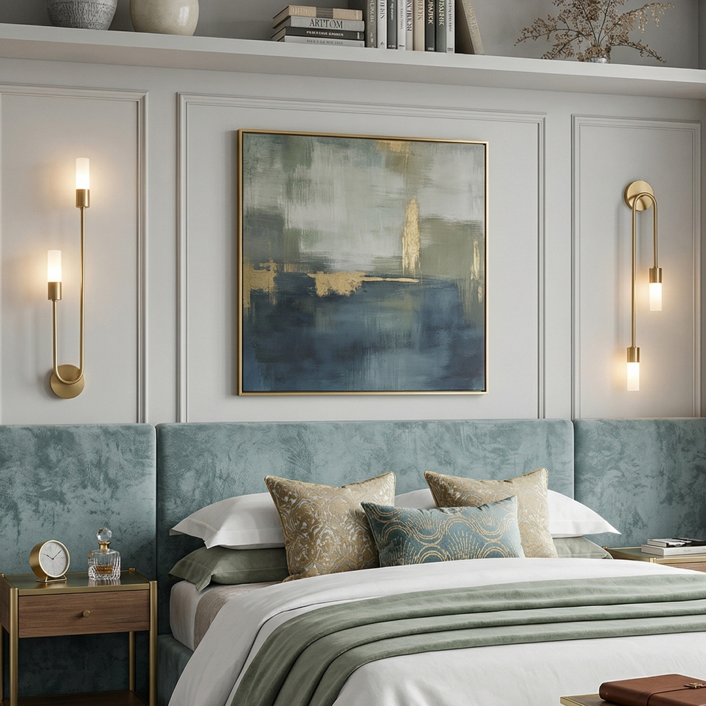 Elegant Gold Twin-Scoop Wall Sconce with Acrylic Finish 99