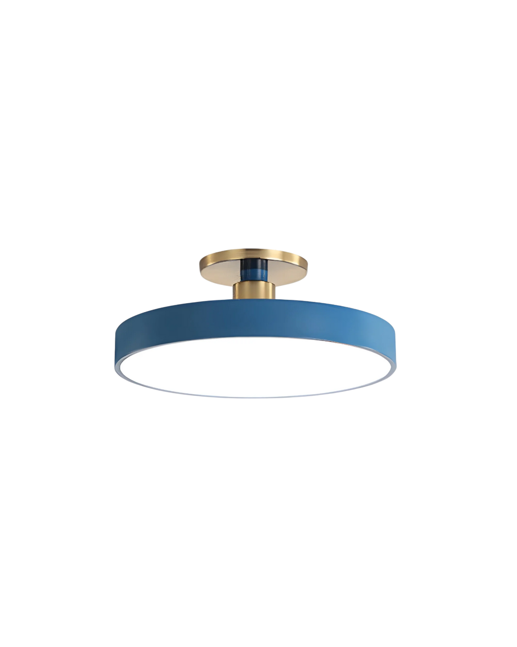 Elegant Gold and White Semi-Flush Ceiling Lamp – Modern LED Ceiling Light Fixture for Living Room and Kitchen 0