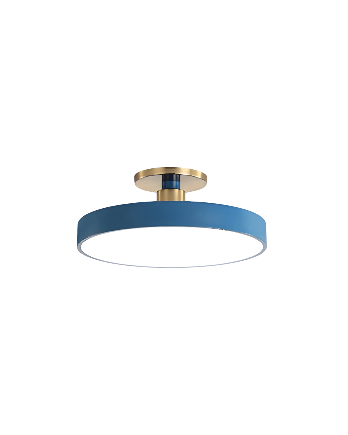 Elegant Gold and White Semi-Flush Ceiling Lamp – Modern LED Ceiling Light Fixture for Living Room and Kitchen 0