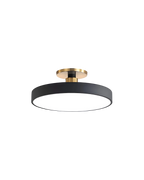 Elegant Gold and White Semi-Flush Ceiling Lamp – Modern LED Ceiling Light Fixture for Living Room and Kitchen 1