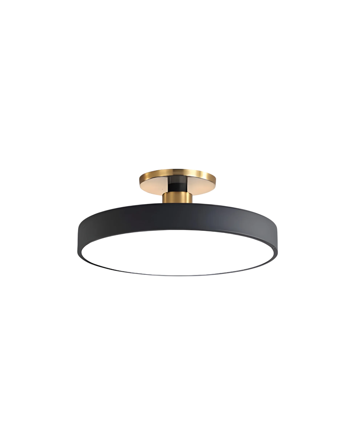 Elegant Gold and White Semi-Flush Ceiling Lamp – Modern LED Ceiling Light Fixture for Living Room and Kitchen 1