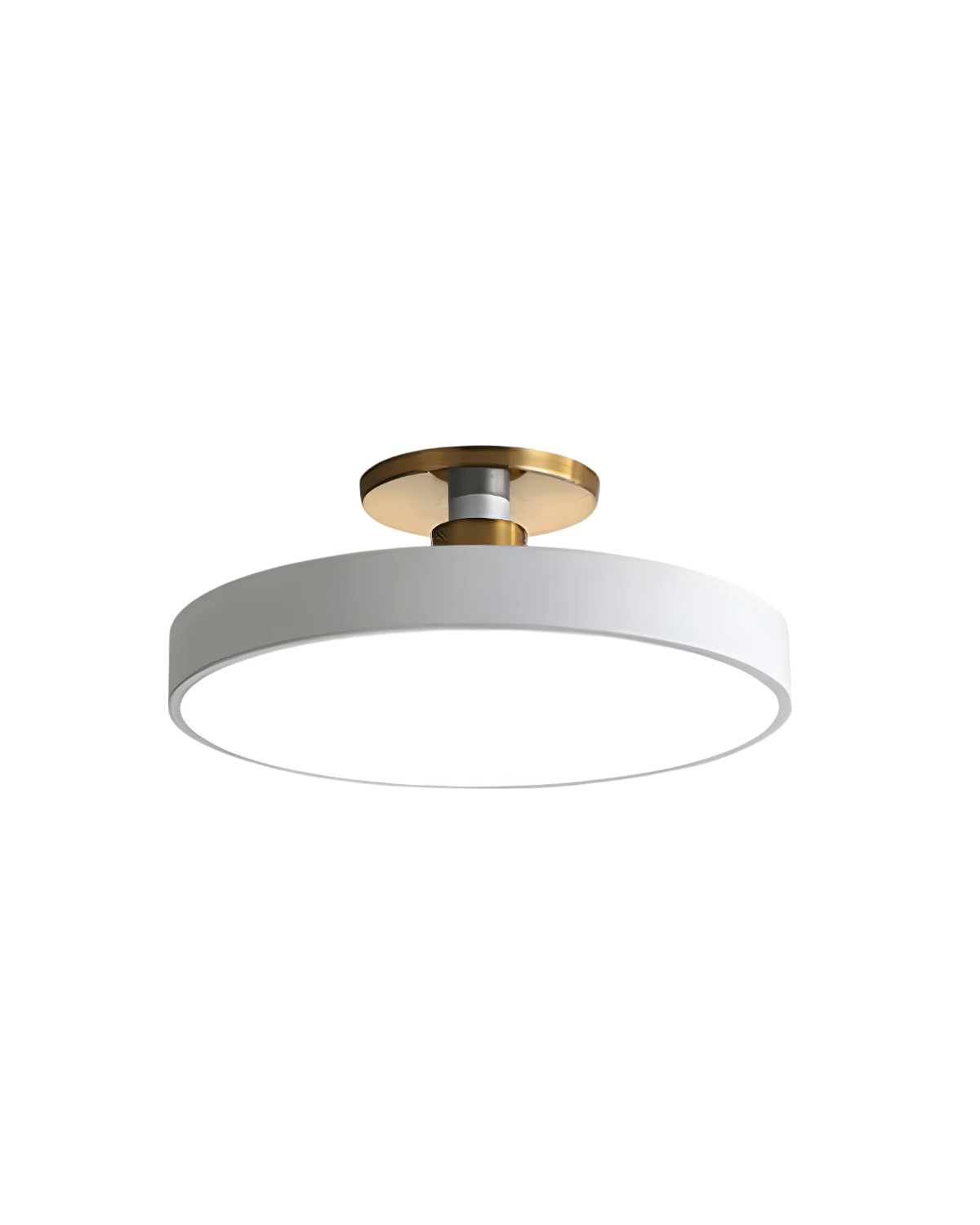 Elegant Gold and White Semi-Flush Ceiling Lamp – Modern LED Ceiling Light Fixture for Living Room and Kitchen 10