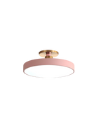 Elegant Gold and White Semi-Flush Ceiling Lamp – Modern LED Ceiling Light Fixture for Living Room and Kitchen 11