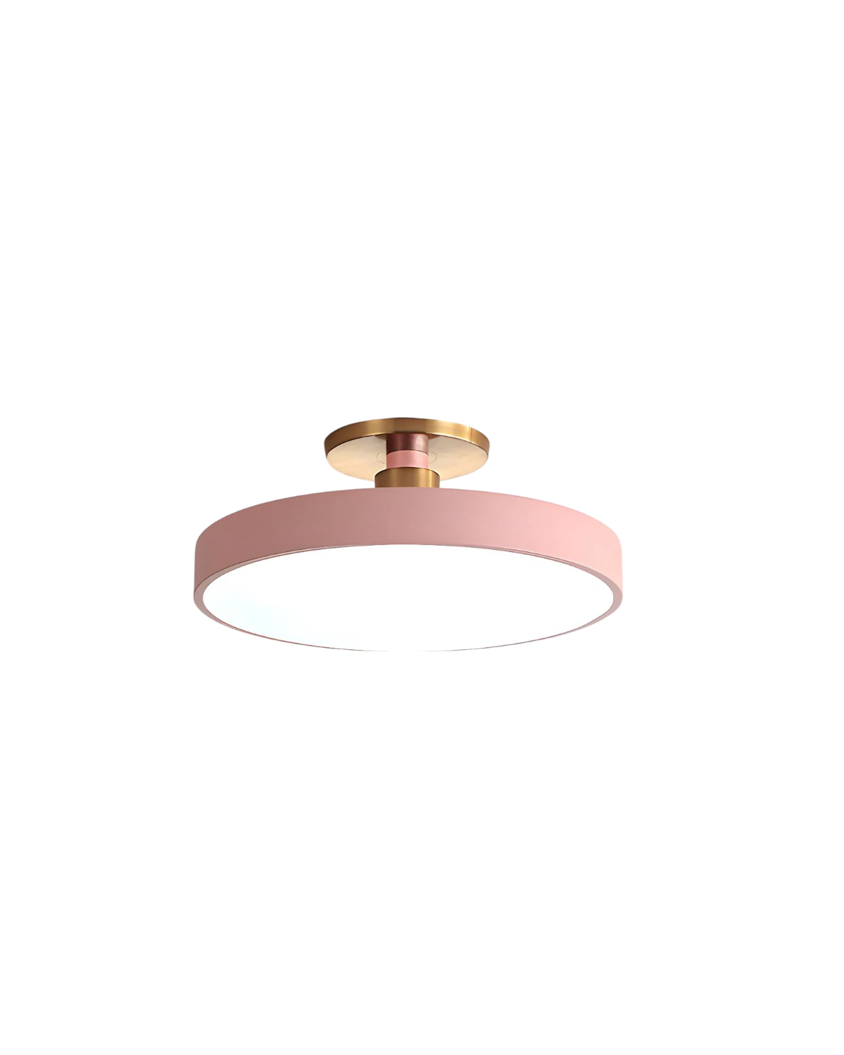 Elegant Gold and White Semi-Flush Ceiling Lamp – Modern LED Ceiling Light Fixture for Living Room and Kitchen 11
