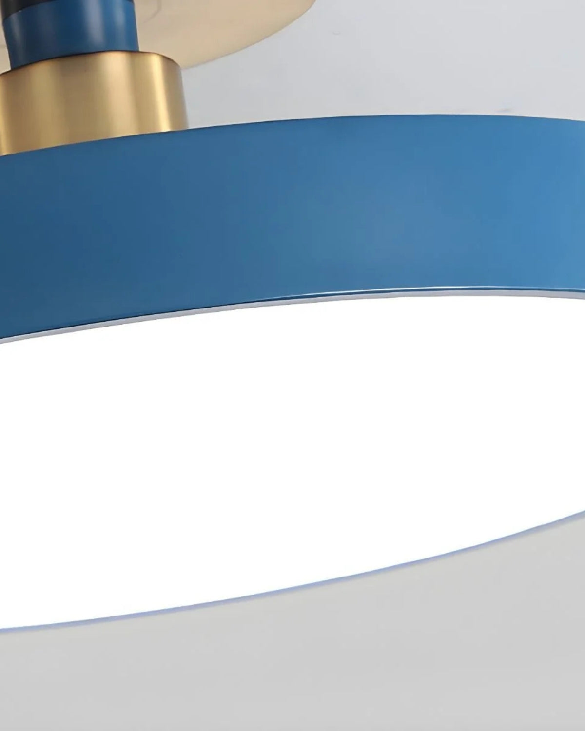 Elegant Gold and White Semi-Flush Ceiling Lamp – Modern LED Ceiling Light Fixture for Living Room and Kitchen 5