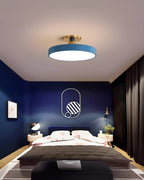 Elegant Gold and White Semi-Flush Ceiling Lamp – Modern LED Ceiling Light Fixture for Living Room and Kitchen 6
