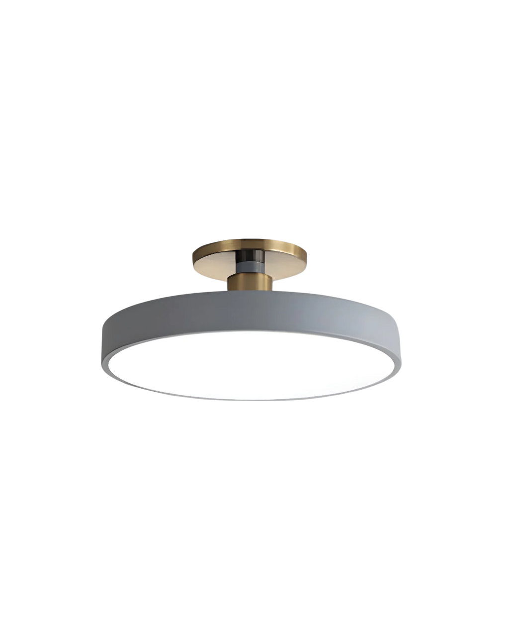 Elegant Gold and White Semi-Flush Ceiling Lamp – Modern LED Ceiling Light Fixture for Living Room and Kitchen 8