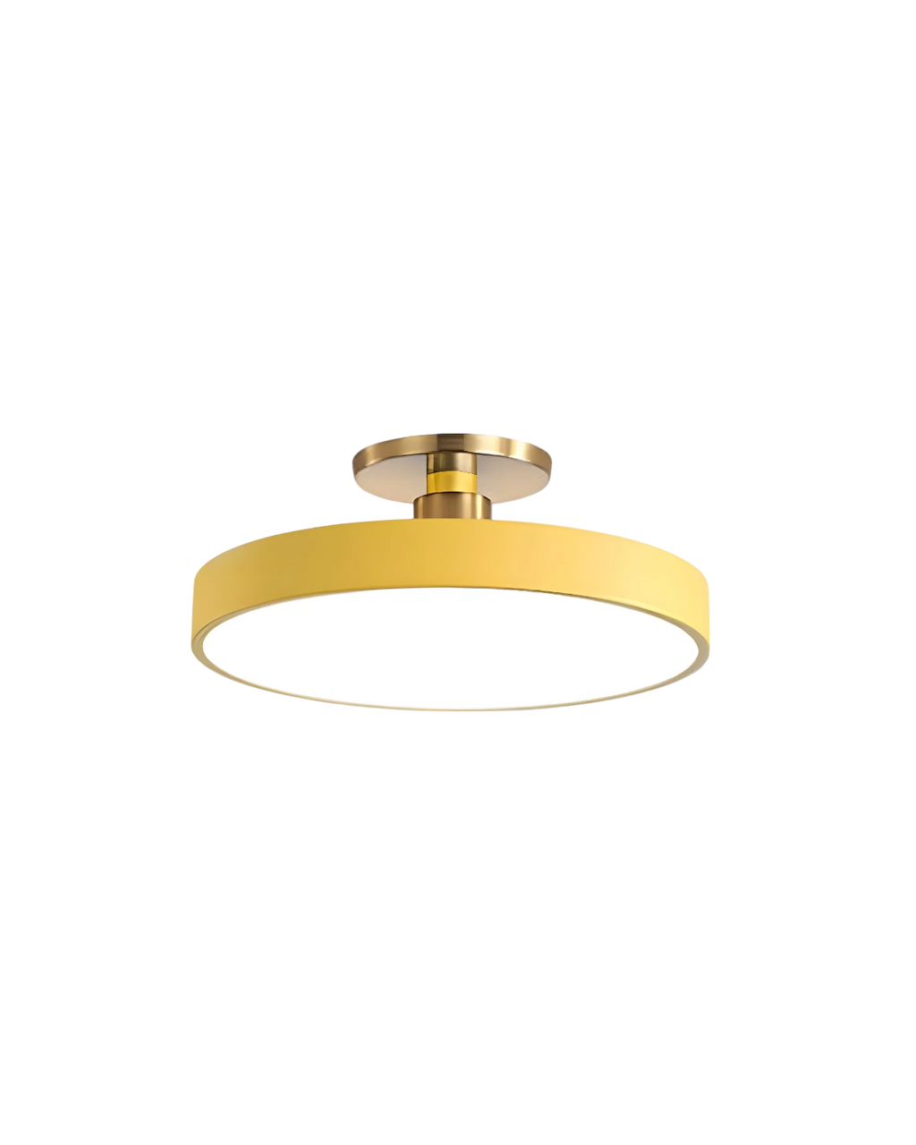 Elegant Gold and White Semi-Flush Ceiling Lamp – Modern LED Ceiling Light Fixture for Living Room and Kitchen 9