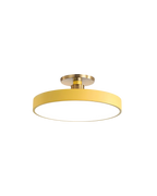 Elegant Gold and White Semi-Flush Ceiling Lamp – Modern LED Ceiling Light Fixture for Living Room and Kitchen 9