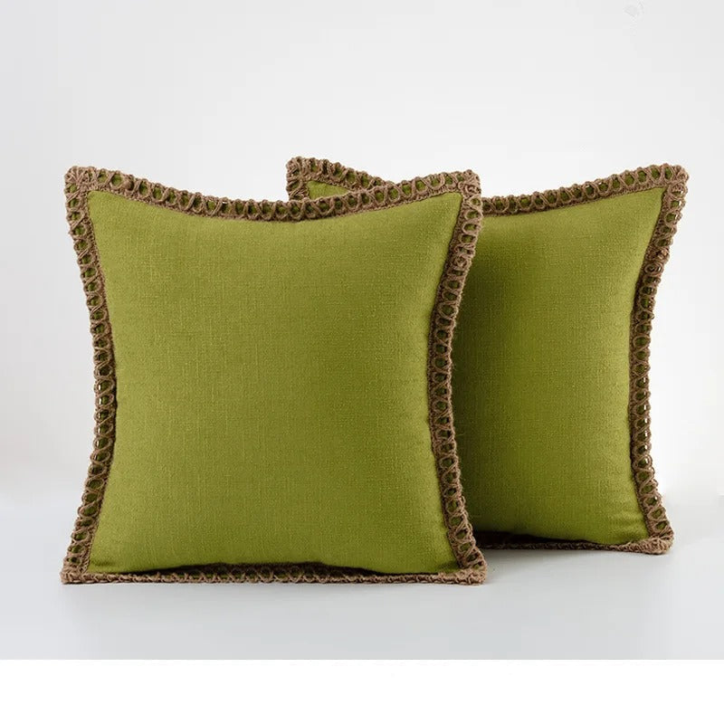 Elegant Grey and Red Pillow Cover – Cozy Farmhouse Cushion Cover in Various Sizes for Home Decor 11