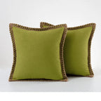 Elegant Grey and Red Pillow Cover – Cozy Farmhouse Cushion Cover in Various Sizes for Home Decor 11